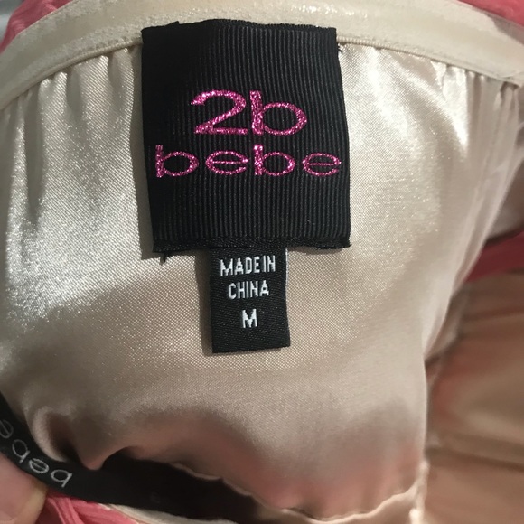 BEBE strapless chiffon dress - Picture 6 of 6